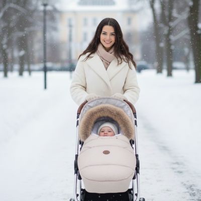 Chancelière bébé sortie maman