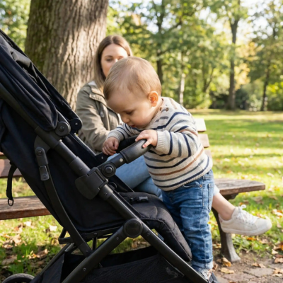 Barre de sécurité universelle rembourrée bébé grimpe poussette