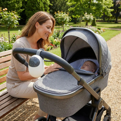 Berceur de poussette automatique bluetooth maman assise banc bébé dodo