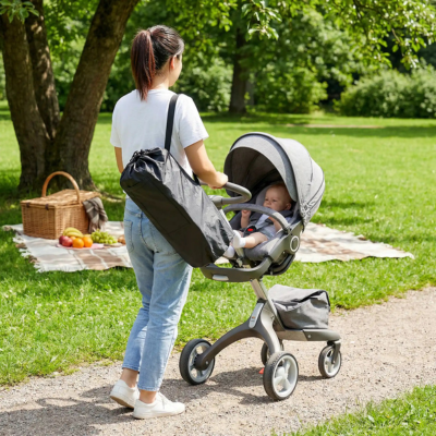 Chaise rehausseur portable bébé maman pique-nique parc