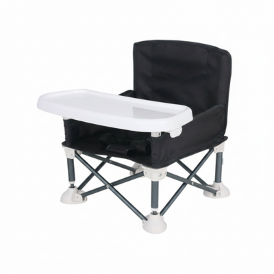 Chaise rehausseur portable noir
