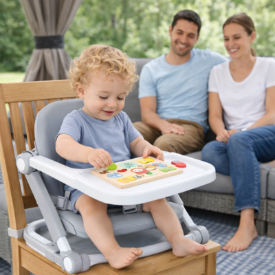 Chaise rehausseur portable ultra-leger bébé casse-tête