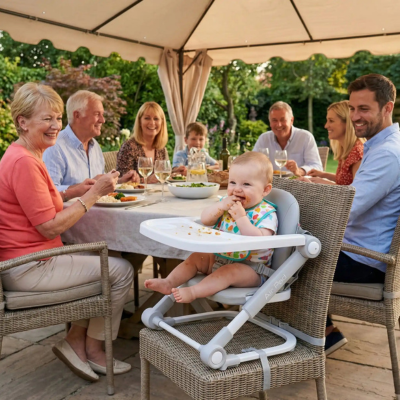 Chaise rehausseur portable ultra-leger souper famille
