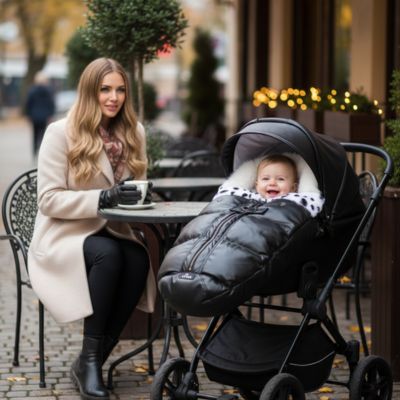 Chancelière bébé hiver protect maman café
