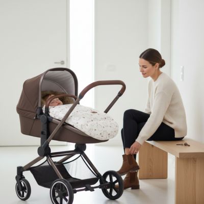 Chancelière cocon polaire imperméable bébé dodo maman