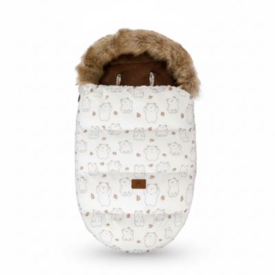 Chancelière cocon polaire imperméable brun