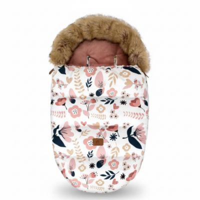 Chancelière cocon polaire imperméable rose