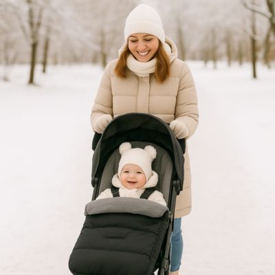 Chancelière poussette cozy winter promenade hiver