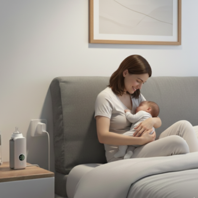 Chauffe biberon portable nomade express bébé chambre maman