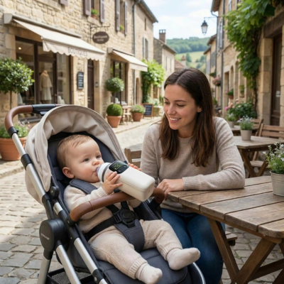 Chauffe biberon portable thermogo maman café