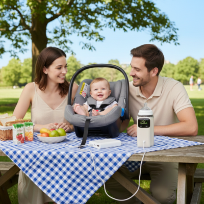 Chauffe biberon portable thermogo pic nic famille