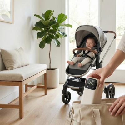 Chauffe biberon portable thermogo sac à langer