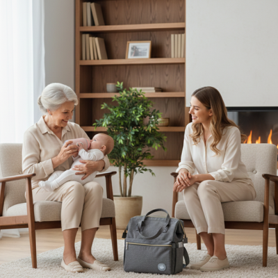 Chauffe biberon portable visite grand maman