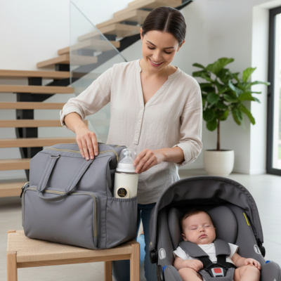 Chauffe biberon usb rechargeable sac à langer