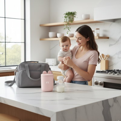 Chauffe biberon voyagesmart maman prépare sortie
