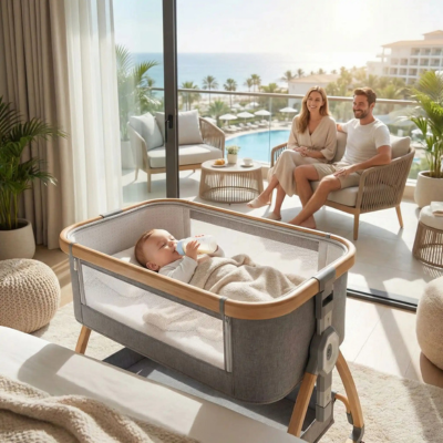 Couffin bébé nomade confort sécurisé bébé vacances hôtel