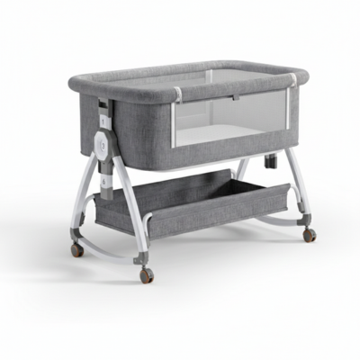 Couffin bébé nomade confort sécurisé gris