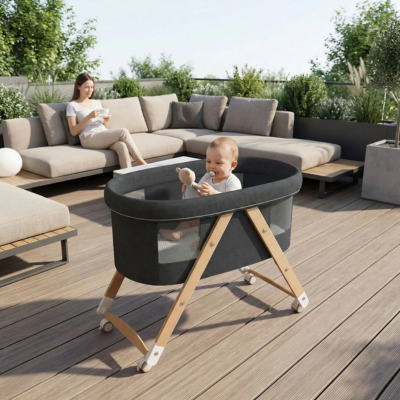 Couffin bebe nomade travel light bébé joue jardin