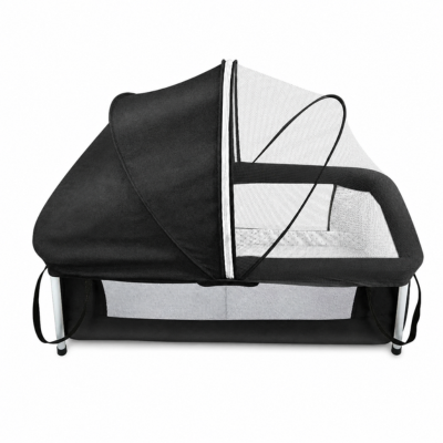 Couffin portable pliable et sécurisé noir