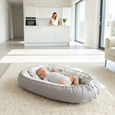 Couffin transportable pur coton évolutif bébé dodo salon maman cuisine