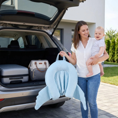 Couffin voyage bébé nid douillet portable maman dépose couffin coffre voiture
