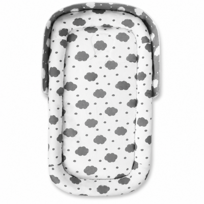 Couffin voyage nomade confort gris nuage