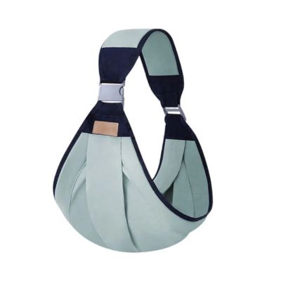 Écharpe de portage bébé parent moderne vert