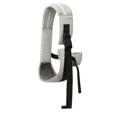 Écharpe de portage bébé physiologique gris