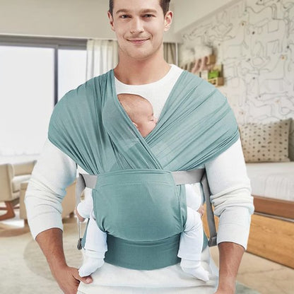 Écharpe de portage cocoon koala bébé dodo papa