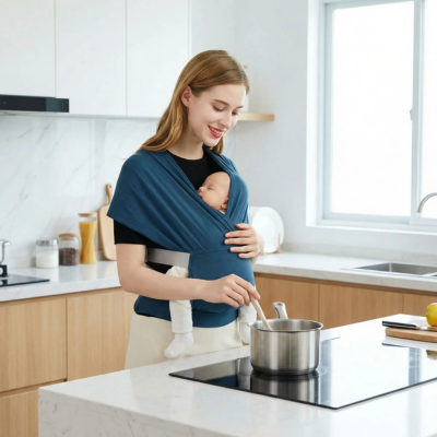 Écharpe de portage comfort premium bébé dodo cuisine