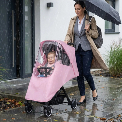 Habillage de pluie poussette universel respirant maman promenade pluie torrentielle 