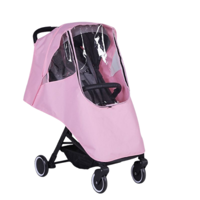 Habillage de pluie poussette universel respirant rose