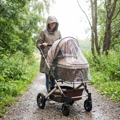 Habillage pluie poussette transparent promenade été pluie torrentielle