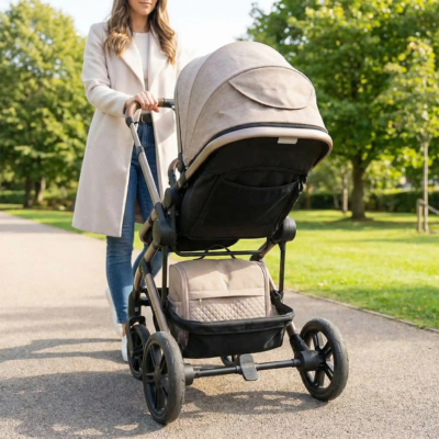 Lit de voyage bébé 2 en 1 nomade confortable poussette rangement