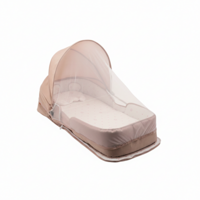 Lit de voyage bébé 2 en 1 nomade confortable rose