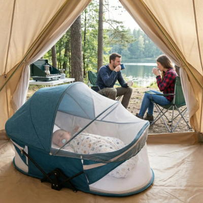 Lit de voyage bébé 4 en 1 cosy bébé dodo camping