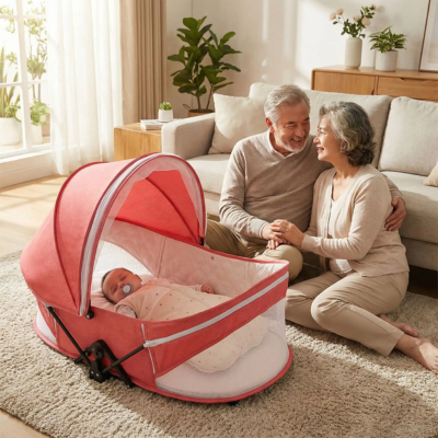 Lit de voyage bébé 4 en 1 cosy bébé dodo grands-parents