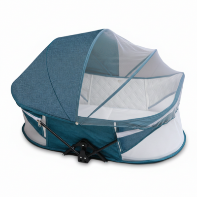 Lit de voyage bébé 4 en 1 cosy bleu