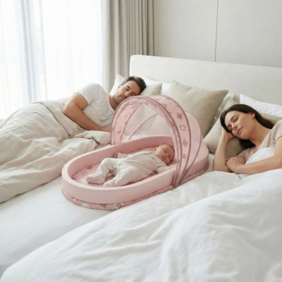 Lit voyage bébé douceur cocon bébé cododo papa maman