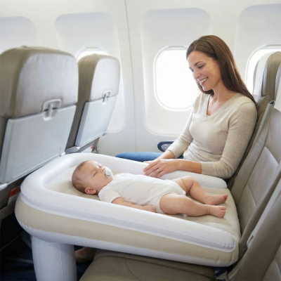Lit voyage bébé gonflable ultraléger bébé dodo paisible avion
