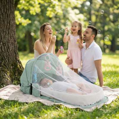 Lit voyage bébé nomadesleep bébé dodo fille bulle