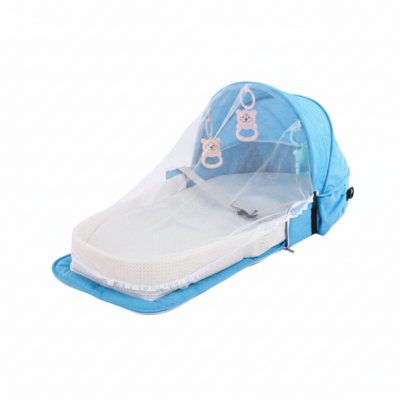 Lit voyage bébé nomadesleep bleu