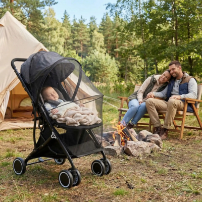 Moustiquaire poussette universelle respirante bébé dodo camping