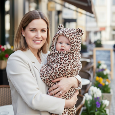 Nid d'ange bébé babynomade maman bébé café