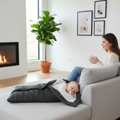 Nid d'ange bébé cocon douceur bébé dodo salon