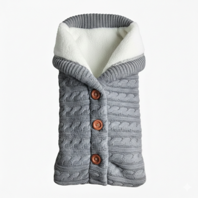 Nid d'ange bébé cocon douceur gris