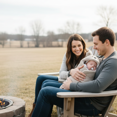 Nid d'ange bébé multifonction feu extérieur papa maman