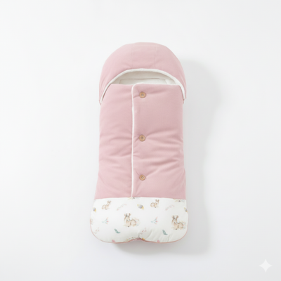 Nid d'ange bébé velourtherm rose