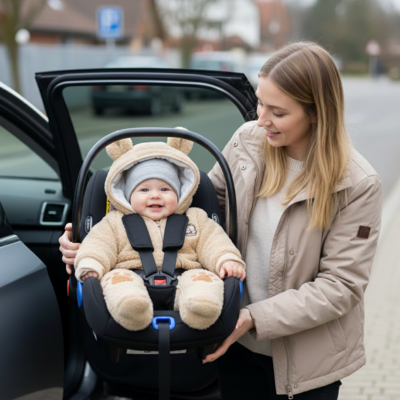 Nid d'ange bébé capuche ourson bébé siège auto