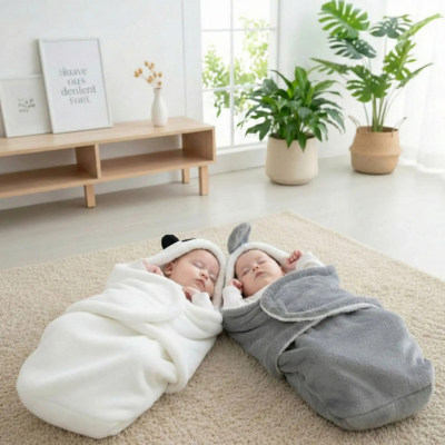 Nid d'ange cocon douillet gris